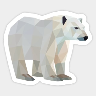 Geometric Polar Bear Sticker